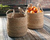 Family Deals Furniture - Ashley Furniture - Brayton Basket - Basket Set (Set of 2) / Natural - A2000094
