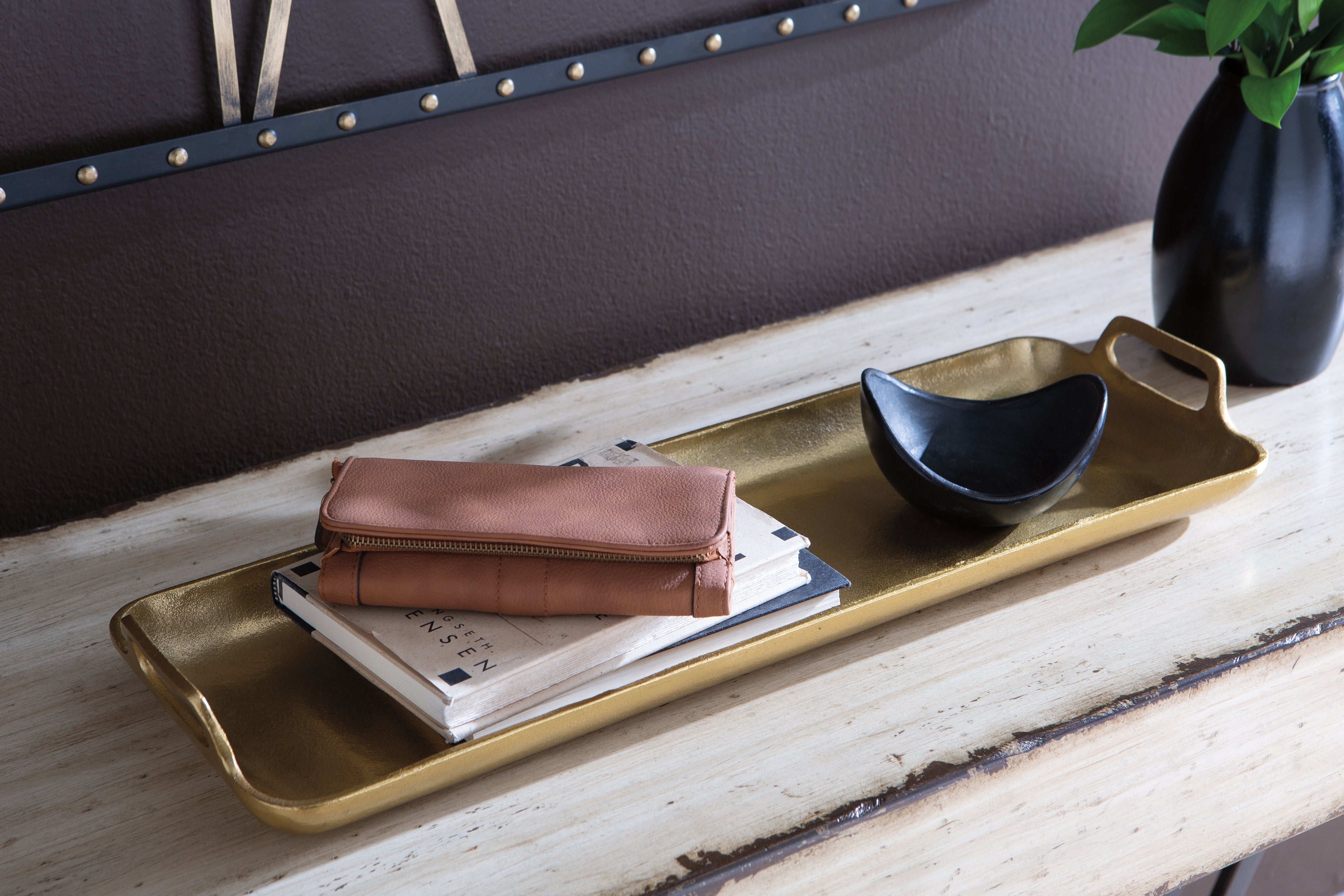 Family Deals Furniture - Ashley Furniture - Posy Tray - Tray / Gold Finish - A2000136