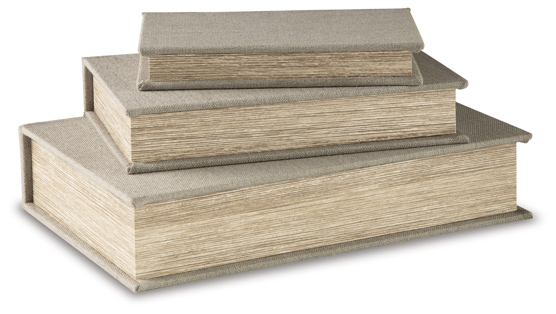 Family Deals Furniture - Ashley Furniture - Jolina Box (Set of 3) - Box Set (3/CN) / Linen - A2000486