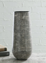 Family Deals Furniture - Ashley Furniture - Fynn Vase - Vase / Antique Gray - A2000515