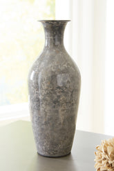 Family Deals Furniture - Ashley Furniture - Brockwich Vase - Vase / Antique Gray - A2000587