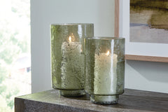 Family Deals Furniture - Ashley Furniture - Clarkton Candle Holder - Candle Holder Set (Set of 2) / Green - A2000623