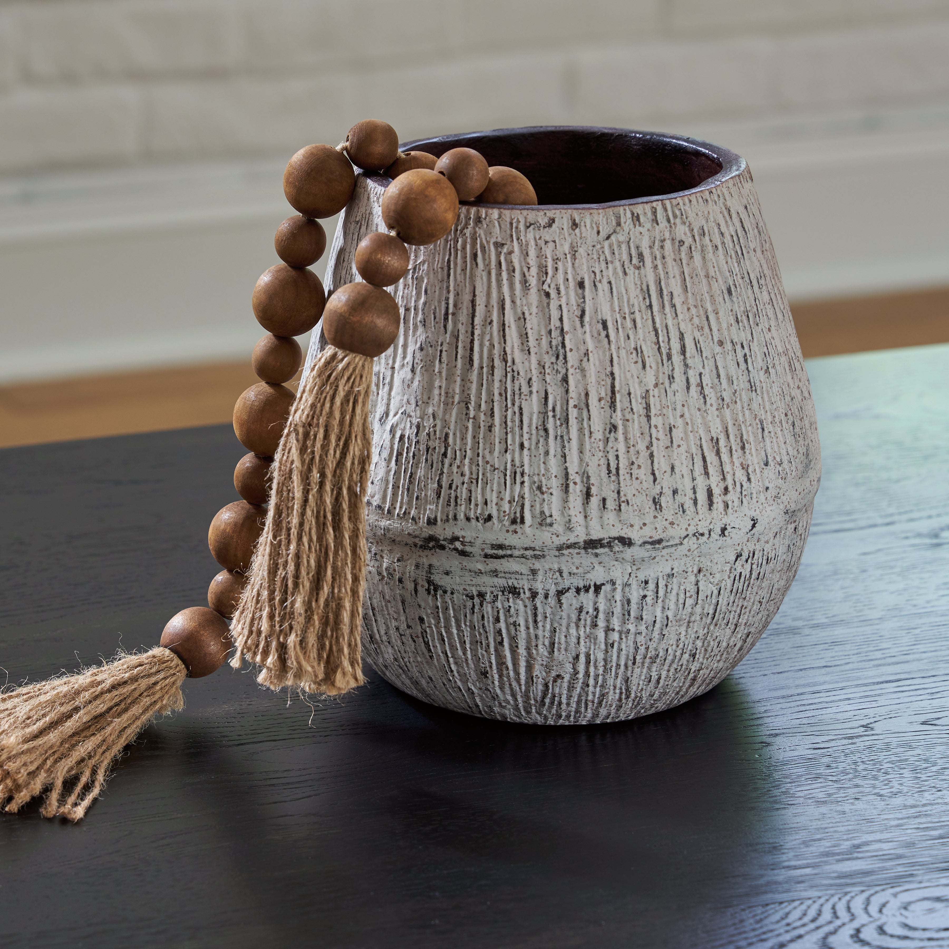 Family Deals Furniture - Ashley Furniture - Claymount Vase - Vase / Distressed Brown - A2000635