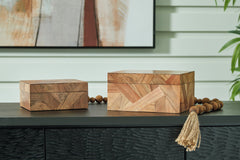Family Deals Furniture - Ashley Furniture - Antford Box (Set of 2) - Box Set (Set of 2) / Brown - A2000691