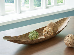 Family Deals Furniture - Ashley Furniture - Wystenburg Tray - Tray / Antique Gold Finish - A2000744