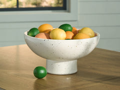 Family Deals Furniture - Ashley Furniture - Dallinworth Bowl - Bowl / White/Black - A2000833
