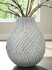 Family Deals Furniture - Ashley Furniture - Shelvie Vase - Vase / Distressed White - A2000849