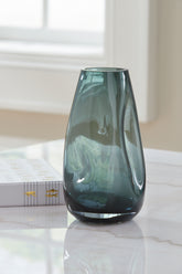 Family Deals Furniture - Ashley Furniture - Beamund Vase - Vase (2/CS) / Teal Blue - A2900010