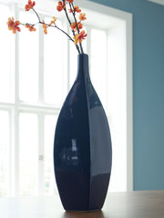 Family Deals Furniture - Ashley Furniture - Abtinson Vase - Vase / Navy - A2900033