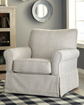 Family Deals Furniture - Ashley Furniture - Searcy Accent Chair - Swivel Glider Accent Chair / Quartz - A3000006