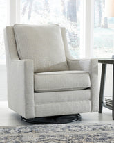 Family Deals Furniture - Ashley Furniture - Kambria Swivel Glider Accent Chair - Swivel Glider Accent Chair / Fog - A3000265