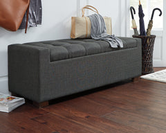 Family Deals Furniture - Ashley Furniture - Cortwell Storage Bench - Storage Bench / Gray / 54"W x 18"D x 18"H - A3000224