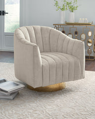 Family Deals Furniture - Ashley Furniture - Penzlin Accent Chair - Swivel Accent Chair / Pearl - A3000241