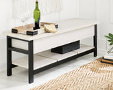 Family Deals Furniture - Ashley Furniture - Rhyson Storage Bench - Storage Bench / White / 48"W x 16"D x 18"H - A3000312