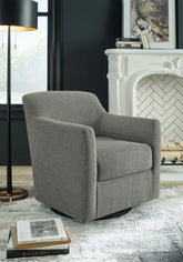 Family Deals Furniture - Ashley Furniture - Bradney Swivel Accent Chair - Swivel Accent Chair / Fossil - A3000324