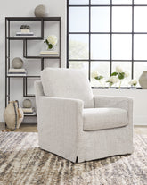 Family Deals Furniture - Ashley Furniture - Nenana Next-Gen Nuvella Swivel Glider Accent Chair - Swivel Glider Accent Chair / Denim - A3000646