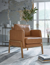 Family Deals Furniture - Ashley Furniture - Numund Accent Chair - Accent Chair / Caramel - A3000670