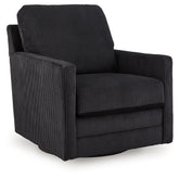Family Deals Furniture - Ashley Furniture - Icaman Swivel Accent Chair - Swivel Accent Chair / Onyx - A3000726