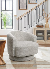 Family Deals Furniture - Ashley Furniture - Wardsor Swivel Accent Chair - Swivel Accent Chair / Stone - A3000731