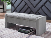 Family Deals Furniture - Ashley Furniture - Akselman Storage Bench - Storage Bench / Gray / 50"W x 19"D x 19"H - A3000744