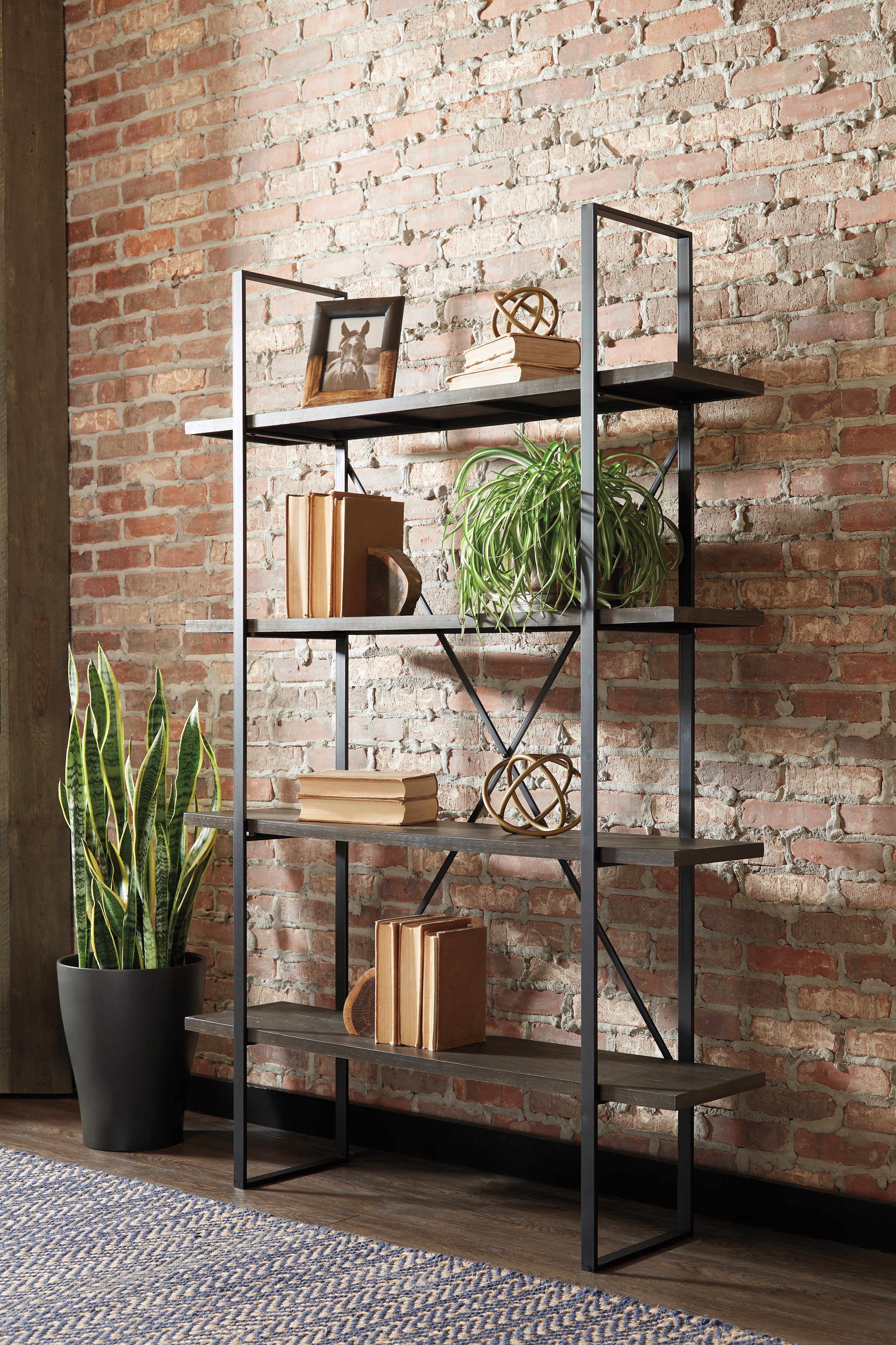 Family Deals Furniture - Ashley Furniture - Gilesgrove Bookcase - Bookcase / Black/Gray - A4000017