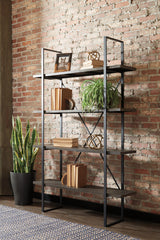 Family Deals Furniture - Ashley Furniture - Gilesgrove Bookcase - Bookcase / Black/Gray - A4000017