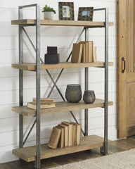 Family Deals Furniture - Ashley Furniture - Forestmin Bookcase - Bookcase / Brown/Black - A4000045