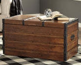 Family Deals Furniture - Ashley Furniture - Kettleby Storage Trunk - Storage Trunk / Brown - A4000096
