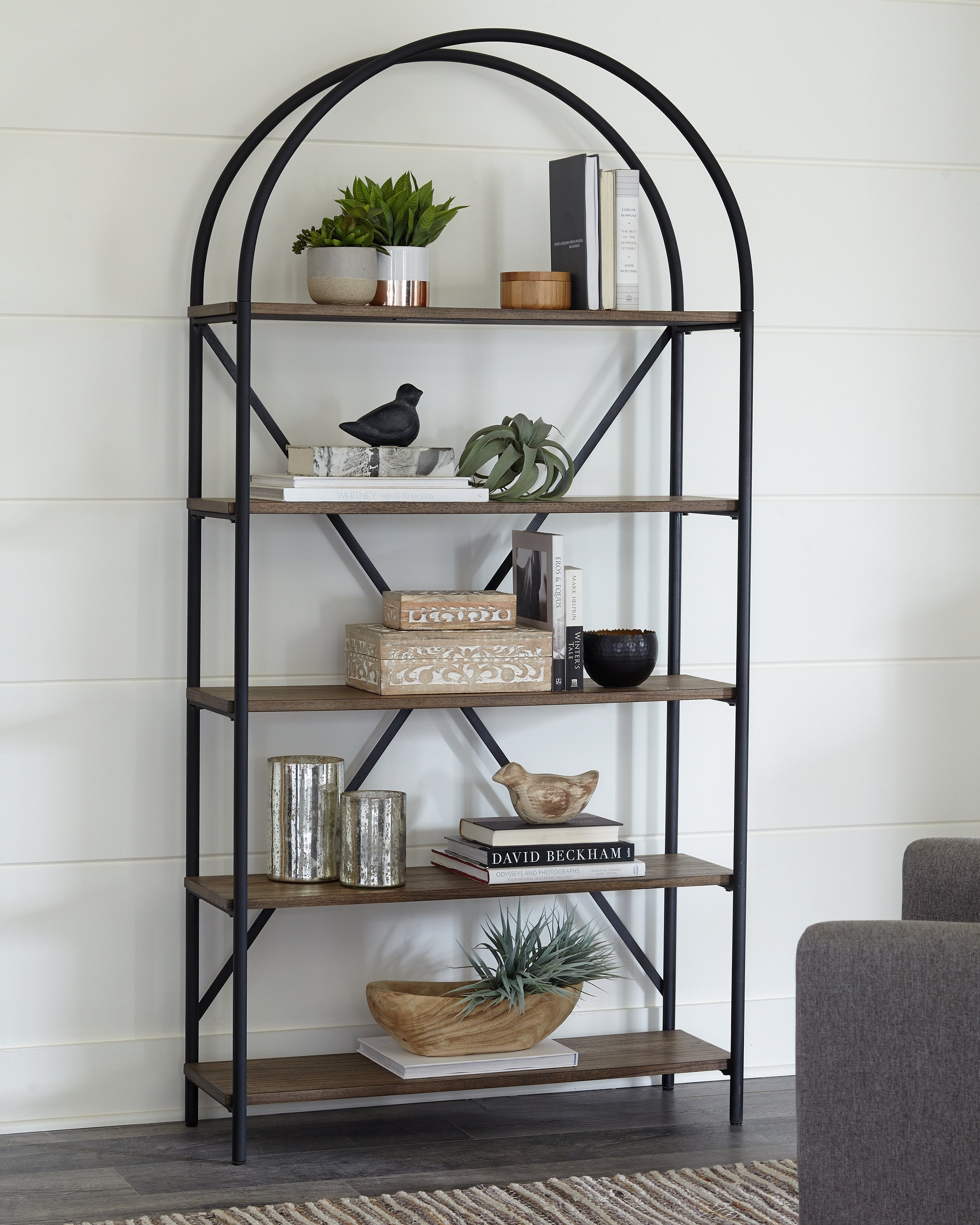Family Deals Furniture - Ashley Furniture - Galtbury Bookcase - Bookcase / Brown/Black - A4000325