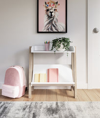 Family Deals Furniture - Ashley Furniture - Blariden Bookcase - Small Bookcase / White/Tan - A4000361