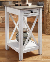 Family Deals Furniture - Ashley Furniture - Adalane Accent Table - Accent Table / White/Gray - A4000374