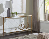 Family Deals Furniture - Ashley Furniture - Ryandale Console Sofa Table - Console Sofa Table / Antique Brass Finish - A4000443