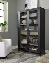 Family Deals Furniture - Ashley Furniture - Lenston Accent Cabinet - Accent Cabinet / Black/Gray - A4000507