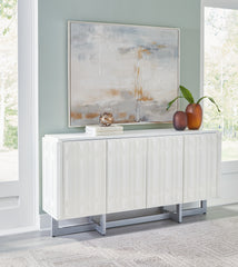 Family Deals Furniture - Ashley Furniture - Ornawel Accent Cabinet - Accent Cabinet / Distressed White - A4000569
