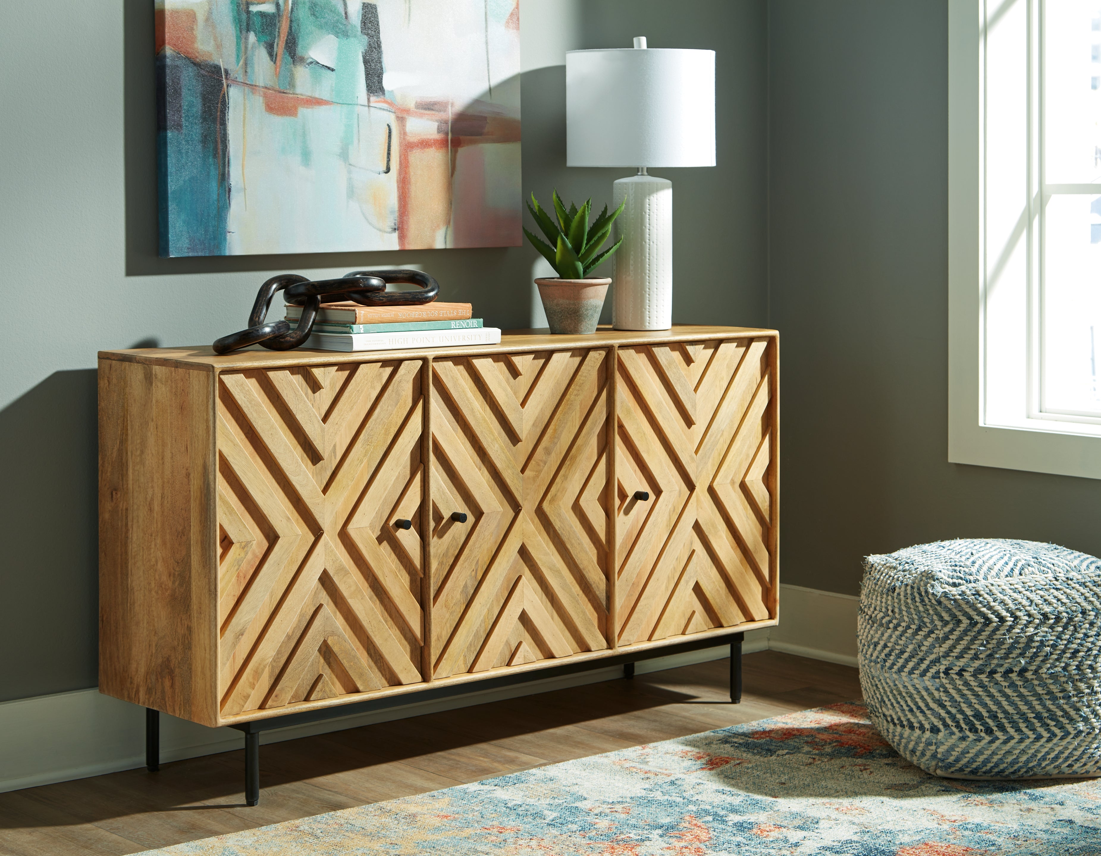 Family Deals Furniture - Ashley Furniture - Cadewick Accent Cabinet - Accent Cabinet / Natural - A4000570