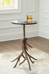 Family Deals Furniture - Ashley Furniture - Lemkins Accent Table - Accent Table / Black/Antique Gold Finish - A4000606
