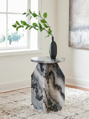 Family Deals Furniture - Ashley Furniture - Wrenlane Accent Table - Accent Table / Black/White/Taupe - A4000646