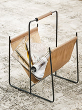 Family Deals Furniture - Ashley Furniture - Faronworth Magazine Rack - Magazine Rack / Brown/Black - A4000668