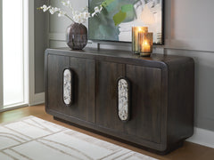 Family Deals Furniture - Ashley Furniture - Elliston Accent Cabinet - Accent Cabinet / Espresso Brown - A4000683