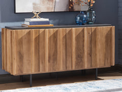 Family Deals Furniture - Ashley Furniture - Quintavious Accent Cabinet - Accent Cabinet / Brown/Charcoal - A4000685