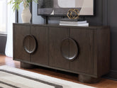 Family Deals Furniture - Ashley Furniture - Veeda Accent Cabinet - Accent Cabinet / Dark Brown - A4000703