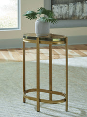 Family Deals Furniture - Ashley Furniture - Porterville Accent Table - Accent Table / Gold Finish - A4000716