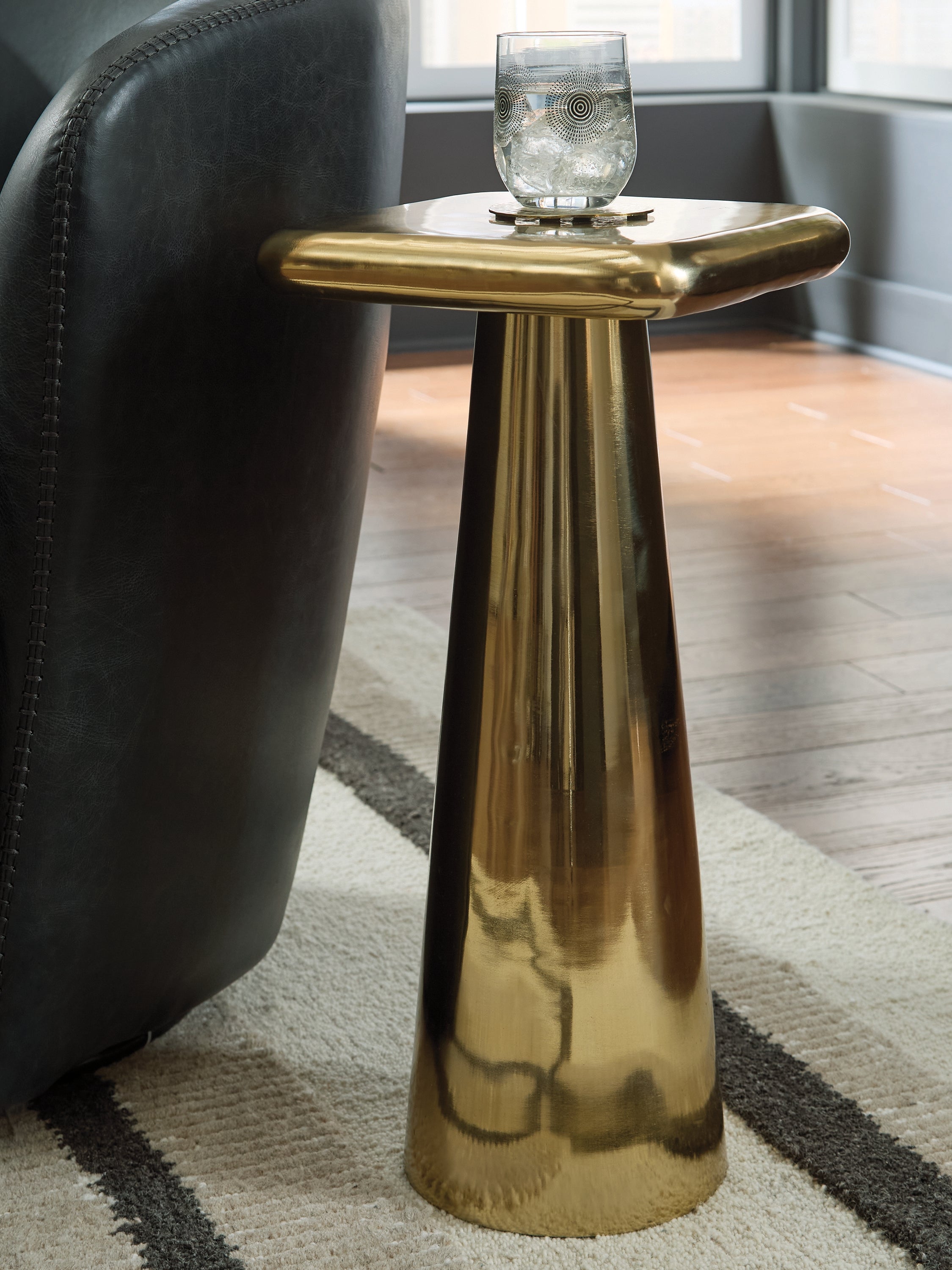 Family Deals Furniture - Ashley Furniture - Dallenburg Accent Table - Accent Table / Gold Finish - A4000717