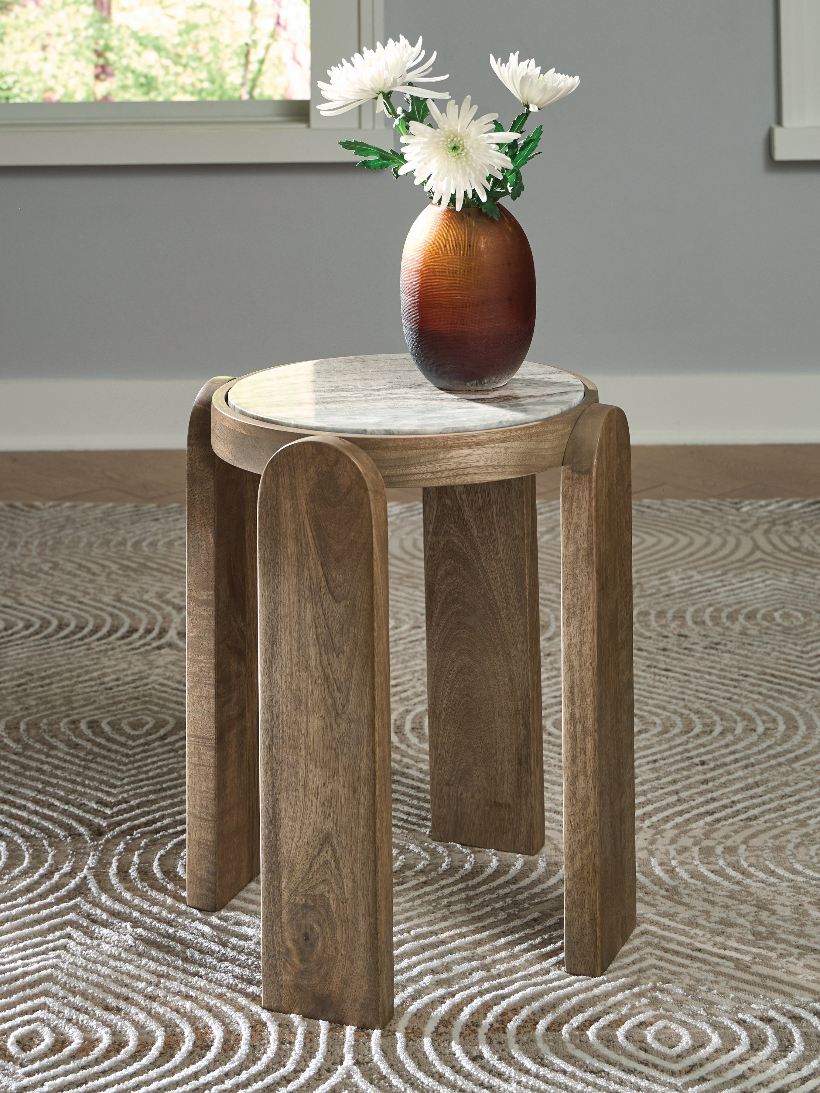 Family Deals Furniture - Ashley Furniture - Gavrilley Accent Table - Accent Table / Gray/White/Brown - A4000722