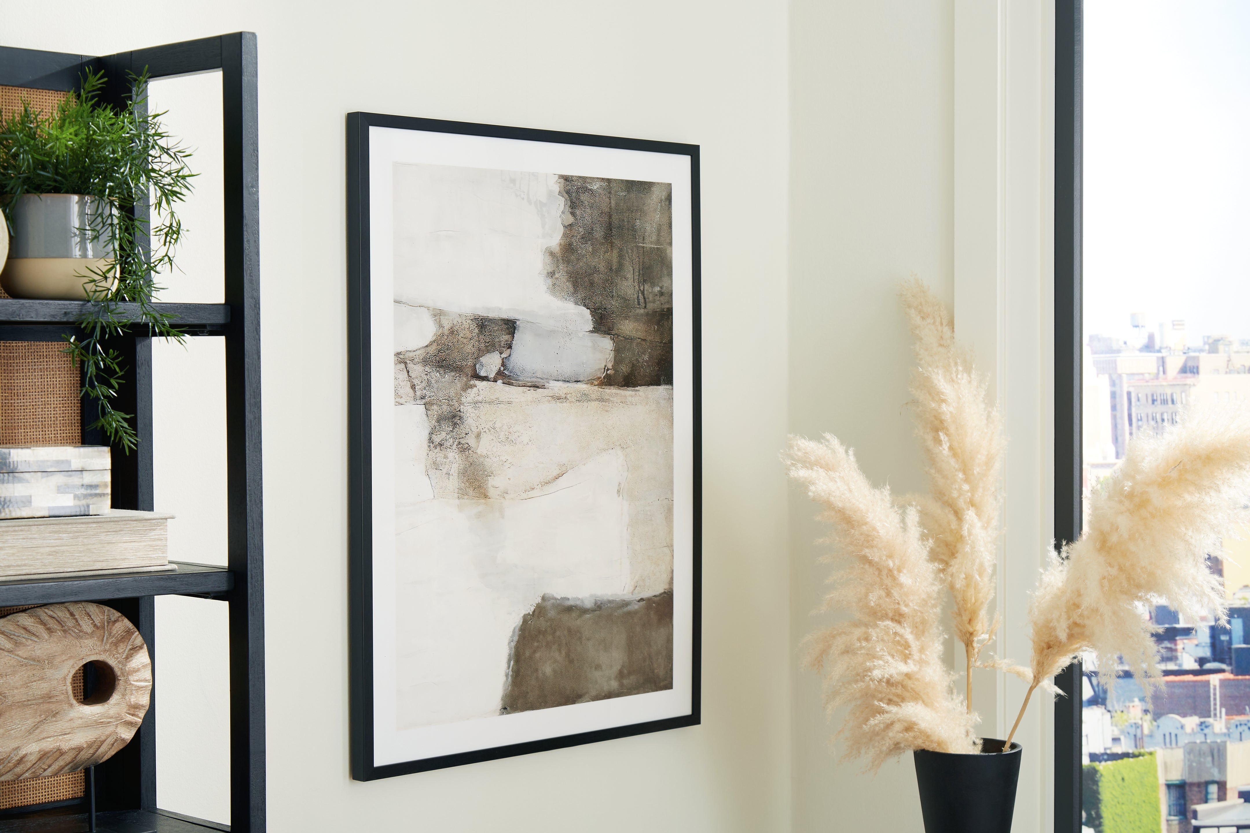 Family Deals Furniture - Ashley Furniture - Aldricton Wall Decor - Wall Art / Brown/White - A8000406