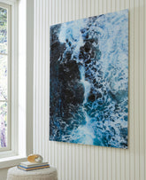 Family Deals Furniture - Ashley Furniture - Clemick Wall Decor - Wall Art / Turquoise - A8000422