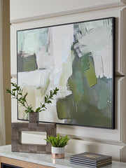 Family Deals Furniture - Ashley Furniture - Vinick Wall Decor - Wall Art / Green/Gray/White - A8000459