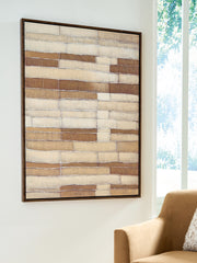 Family Deals Furniture - Ashley Furniture - Kalanmore Wall Decor - Wall Art / Brown/Tan/White - A8000460