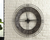 Family Deals Furniture - Ashley Furniture - Ana Sofia Wall Decor - Wall Clock / Antique Gray - A8010068