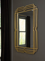 Family Deals Furniture - Ashley Furniture - Claybrook Mirror - Accent Mirror / Gold Finish - A8010349